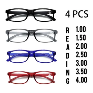 4Pair Anti-Blue Progressive Far And Near Dual-Use Reading Glasses High Hardness - Picture 1 of 12