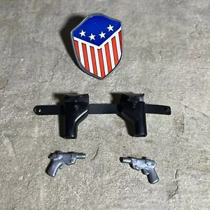 The Shield 1984 Remco Mighty Crusaders Action Figure Guns, Holster, Shield Parts - Picture 1 of 13