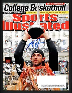 Madison Bumgarner Autographed Sports Illustrated Magazine Giants Beckett S76212 - Picture 1 of 3