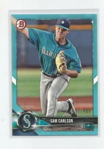 2018 Bowman Draft Sam Carlson Sky Blue 197/499 - Bild 1 von 1