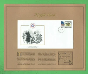 #KK. 1776 - 1976 AMERICAN REVOLUTION FIRST DAY COVER - NORFOLK ISLAND - Picture 1 of 2
