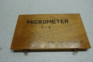 Pride Tool Systems 5-6" Micrometer in Box DARK GREEN/BLUE - Picture 1 of 9