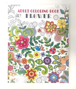 Adult Coloring Book Flower Vision Street Intricately Detailed Perforated Pages - Picture 1 of 2