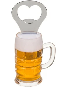 Flaschenöffner Bieröffner »Bierglas« mit Magnet für Partykeller Hausbar Küche - Picture 1 of 4