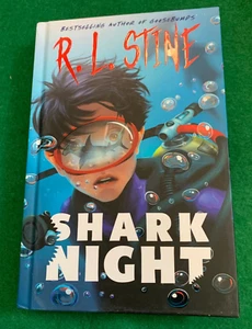 Shark Night by R.L. Stine - SIGNED - 1st/1st HC - 2024 - Young Adult Horror - Picture 1 of 13