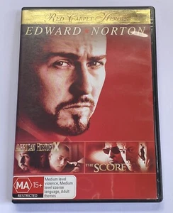 American History X 1998 / The Score 2001 Edward Norton DVD 2-Discs VGC Region 4 - Picture 1 of 3