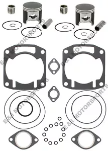 1994 1995 Arctic Cat EXT 580 SPI Pistons Gasket Kit Bearings Top End Rebuild Std - Picture 1 of 24