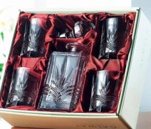 Galway Irish Crystal 4 Old Fashion Glasses with Decanter (No Stopper) - Bild 1 von 6