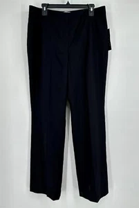 Le Suit Pants Black straight leg Career Women Sz 12 NEW NWT N149 - Picture 1 of 3