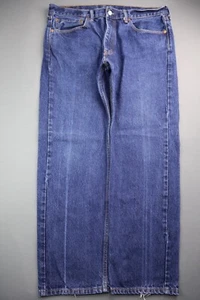 Men's 2012 Levi's 505 Jeans Regular Fit Dark Wash Size 36x30 (Measure 36x29) - Picture 1 of 12