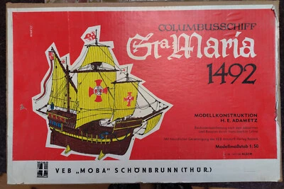 Columbusschiff Santa Maria 1492 Holz-Modell MOBA DDR - Bild 1 von 4