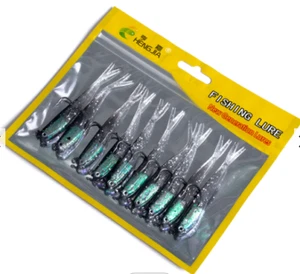 MathoX 10 Soft Bait Gummifische mit 5gr Jigkopf und Haken │ Zander Hecht │ 7cm - Bild 1 von 7