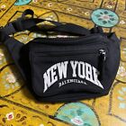 Sac ceinture authentique Balenciaga noir villes de New York pack de fanny brodé LOOK !