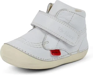 Kickers Unisex Baby Softer Hi Boots Soft Sole Size 4 TODDLER white BoxV - Picture 1 of 7