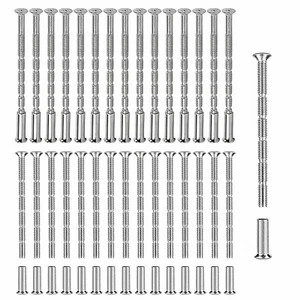 35 Sets M3 Door Handle Fixing Screws & Sleeves Door Handle Bolt Through Fixings - Picture 1 of 17