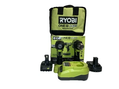 Kit de broca e driver de impacto RYOBI ONE+ HP 18V sem escova compacto sem fio 1/2" - Imagem 1 de 4