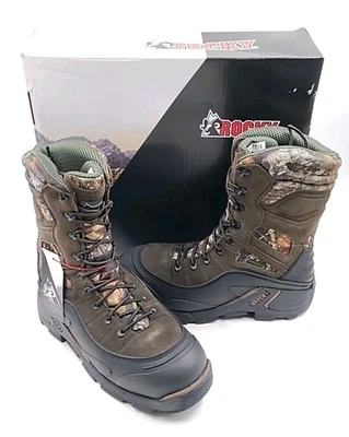 Bota aislante Rocky Blizzard Stalker roble musgo EE. UU. PARA HOMBRES TALLA 11M (L2-A4) Foto 1 de 4