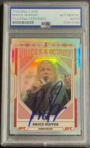 Bruce Buffer Signed Auto 2022 Donruss Optic Silver UFC Card PSA/DNA Slabbed - Picture 1 of 2