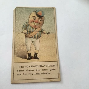 1876-9 R C Brown New York Cedura Cigar Cartoon Card E - Picture 1 of 2
