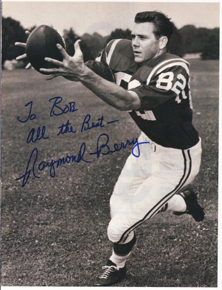 Baltimore Colts Football Hall of Famer Ray Berry Signed magazine page - Image 1 of 1