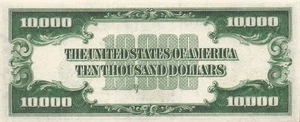 USA $10,000 Series 1928 Facsimile Uncirculated Banknote ZD 3 - Picture 1 of 2