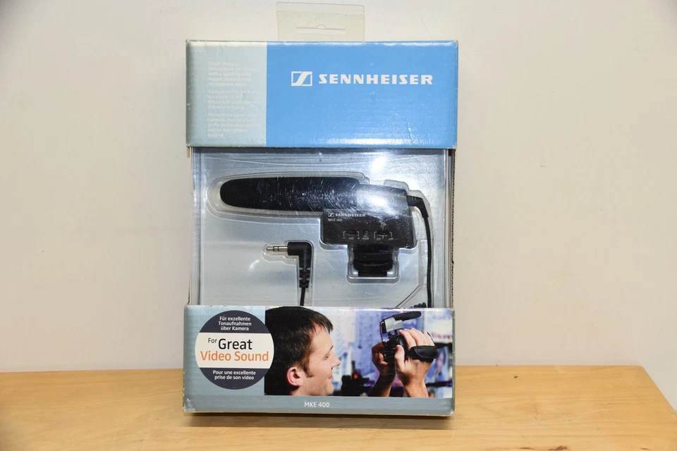 Sennheiser MKE 400 Kameramikrofon, Kondensator Superniere, 1x AAA, 3,5 mm NEU - Bild 1 von 4