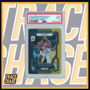 2023-24 Panini Prizm Euroleague BK Guerschon Yabusele Black Gold /5 PSA 9 #120 - Picture 1 of 3