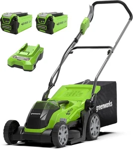 Greenworks Rasenmäher Akku 40V Kabelloser für Flächen bis zu 400 m², 35 cm Schni - Bild 1 von 7