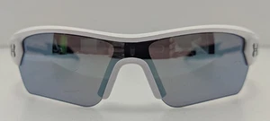 Under Armour Cablz Menace Youth Baseball Sunglasses Blue/White Frames Only - Picture 1 of 6