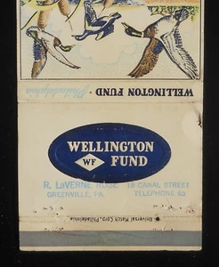 R. LaVerne Rose Wellington Fund Est 1928 Philly Telephone 65 Greenville PA de la década de 1950 - Imagen 1 de 2
