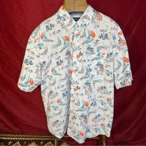 Crown & Ivy Sailboat Camp Lounge Shirt Classic Fit XXL - Picture 1 of 5