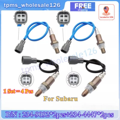 4Pcs For 2010-2014 Subaru Legacy Outback Tribeca 3.6L H6 Upstream+Down O2 Sensor - Image 1 of 4