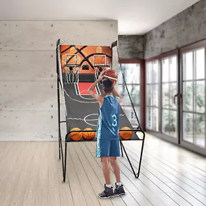 Indoor Basketball Arcade Game Double Electronic Hoops shot 2 Player W/ 5 Balls - Picture 1 of 15