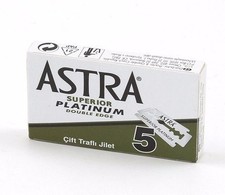 Astra Green Superior Platinum | Double Edge Razor Blades |  Premium Safety DE