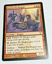 Rakdos Pit Dragon Dissension Red Rare NM Magic The Gathering MTG Hard_8s_Magic