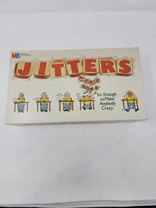 JITTERS WORD GAME VINTAGE 1986 BOARD GAME MILTON BRADLEY COMPLETE - Picture 1 of 9