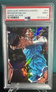 🔥SP /177 Brandon Miller RC🔥PSA 9 MINT🔥2023 Leaf Anime Nation #54 🔥📈 - Picture 1 of 4