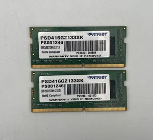 PATRIOT 16GB (8GBX2) PSD416G2133SK DDR4 2133MHz 1.2v MEMORY RAM 60 DAYS WARRANTY - Picture 1 of 2