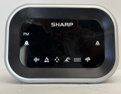 Sharp LED Digital Alarm Clock Black Case SPC242A - Image 1 of 4