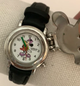 Minnie Mouse Watch Micky Mouse Glove Covers Crystal Face Quartz Lorus Brand - Picture 1 of 10