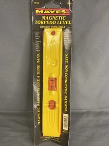 Mayes 10198 8" Yellow Magnet Torpedo Level NEW - Picture 1 of 3