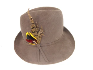 Vintage Geo W Bollman & Co Ladies Hat Doeskin Felt 100% Wool - Picture 1 of 16