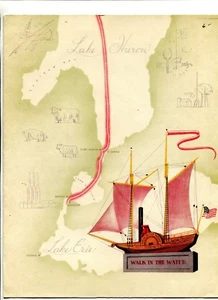 Vintage Cruise Ship Menu CANADA STEAMSHIP LINE TSS QUEBEC C Stewart Walk inWater - Picture 1 of 3