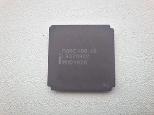 Intel R80C186-16 80186 © 1978 vintage CPU ORO CANTIDAD: 1 - Imagen 1 de 3