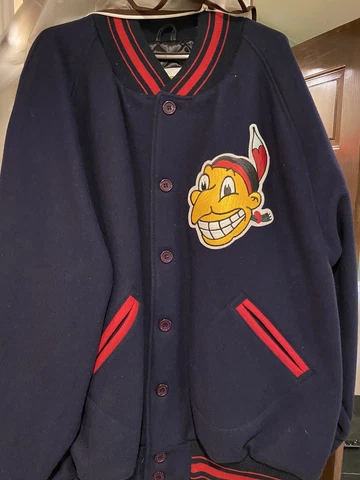 Mitchell and Ness Authentic Jacket/Coat 1946 Cleveland Indians Bob Feller #19 Cover