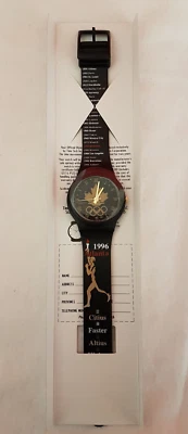 Reloj McDonalds 1996 Atlanta Olympics, nuevo en embalaje. Fechas de historia olímpica Foto 1 de 4
