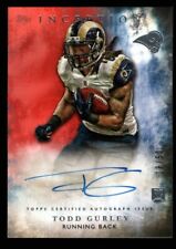 TODD GURLEY /50 FALCONS ORANGE ROOKIE AUTO #5 RC 2015 TOPPS INCEPTION AUTOGRAPH
