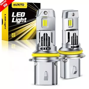 9007 HB5 LED Headlight Bulbs Kit 100W 6500K White High Low Beam 330000LM CANBUS - Picture 1 of 23