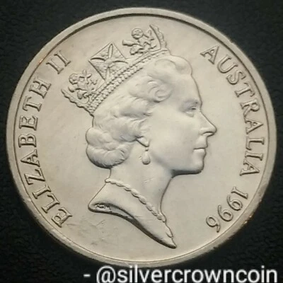 Australia 5 Cents 1996. KM#80. Spiny Anteater. Animals. 5P coin. Elizabeth II. - Image 1 of 4