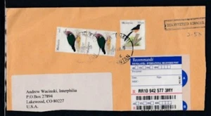 MALAYSIA Registered Cover Kota Bharu to Colorado 5-11-2009 Cancel - Picture 1 of 2